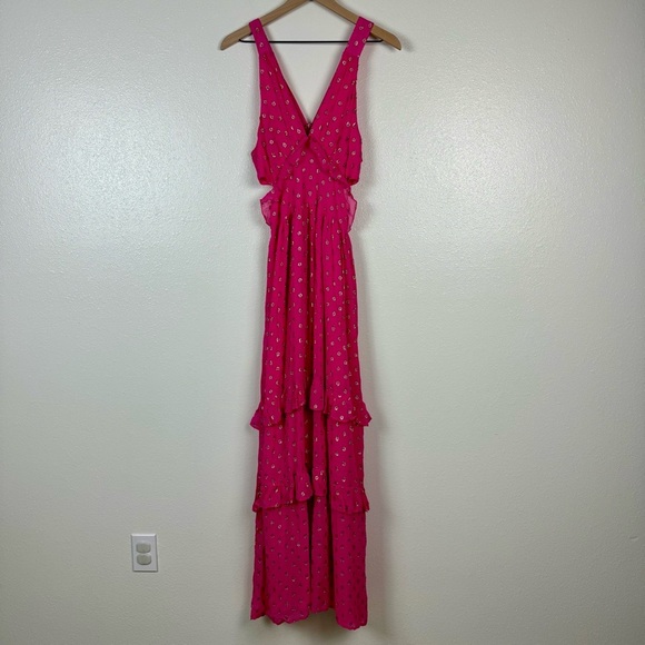 En Crème Pink And Gold Maxi Dress - Picture 2 of 10